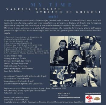 CD - MY TIME: Valeria Rinaldi-Stefano Di Grigoli Septet - immagine 2